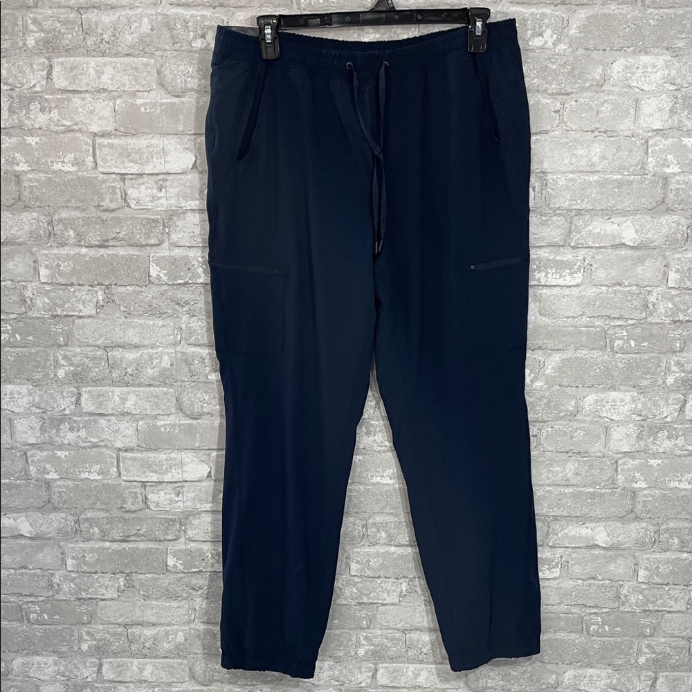 Eddie Bauer Navy Fleece Lined Track Joggers